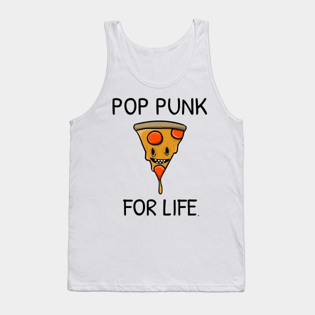 POP PUNK FOR LIFE PIZZA Tank Top by TeeNZ